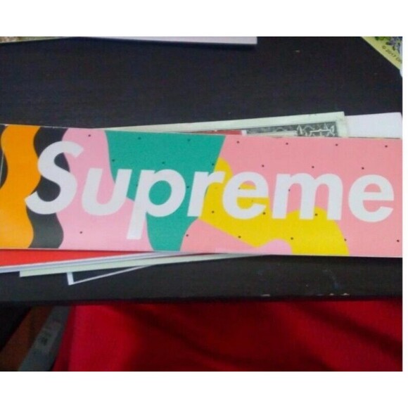 Supreme Alessandro mendini Box logo multi color sticker Rare #supreme #supre - Picture 1 of 1